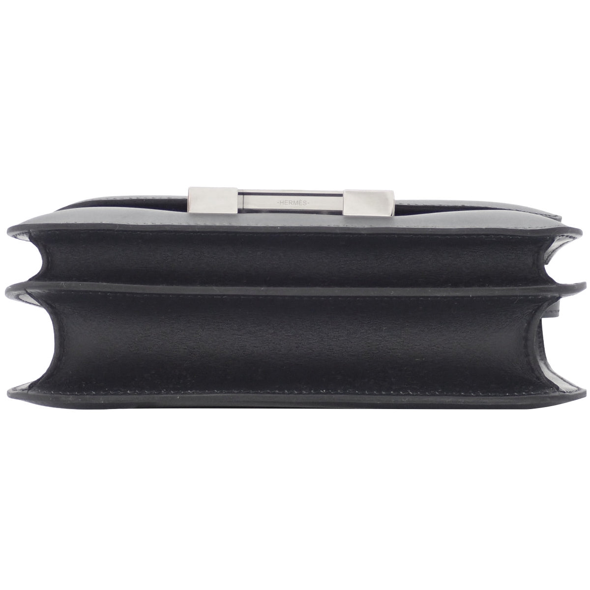 【新品】Constance Mini Touch K Stamp,Tadelakt鳄鱼皮/短吻鳄皮,钯金配件,黑色/卡巴内色,银色配件