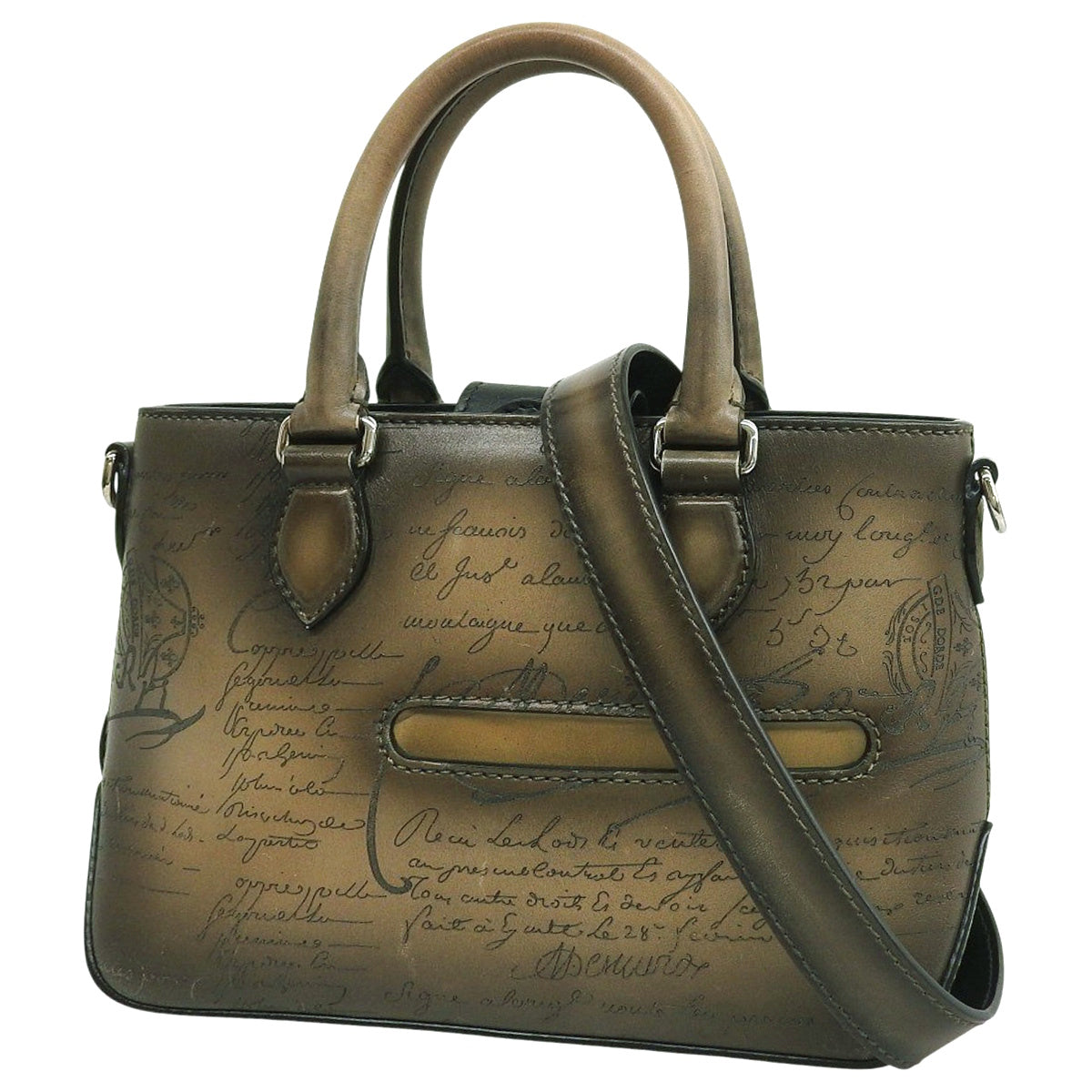 Calligraphy Toujours Gulliver Scritto Leather Khaki