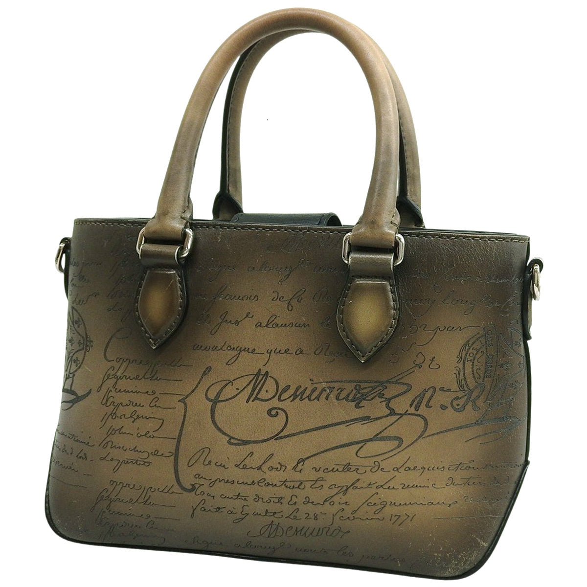 Calligraphy Toujours Gulliver Scritto Leather Khaki