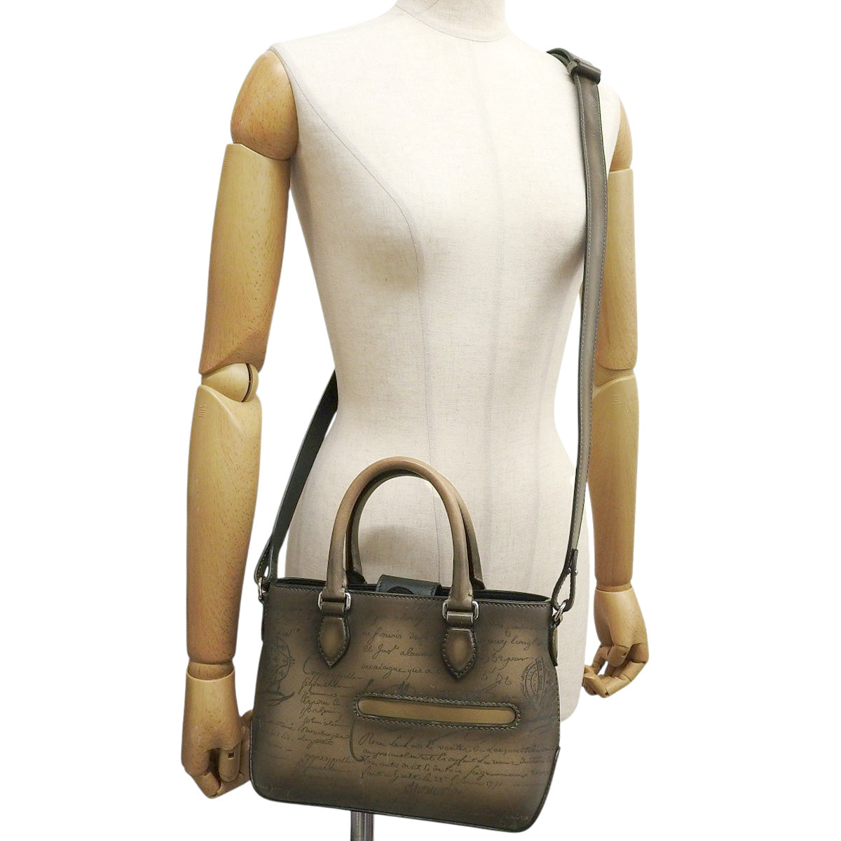 Calligraphy Toujours Gulliver Scritto Leather Khaki