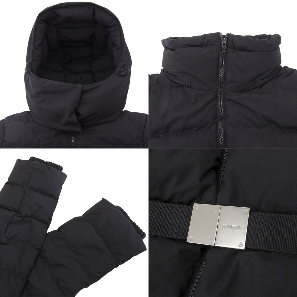 Belted Down Puffer Jacket M