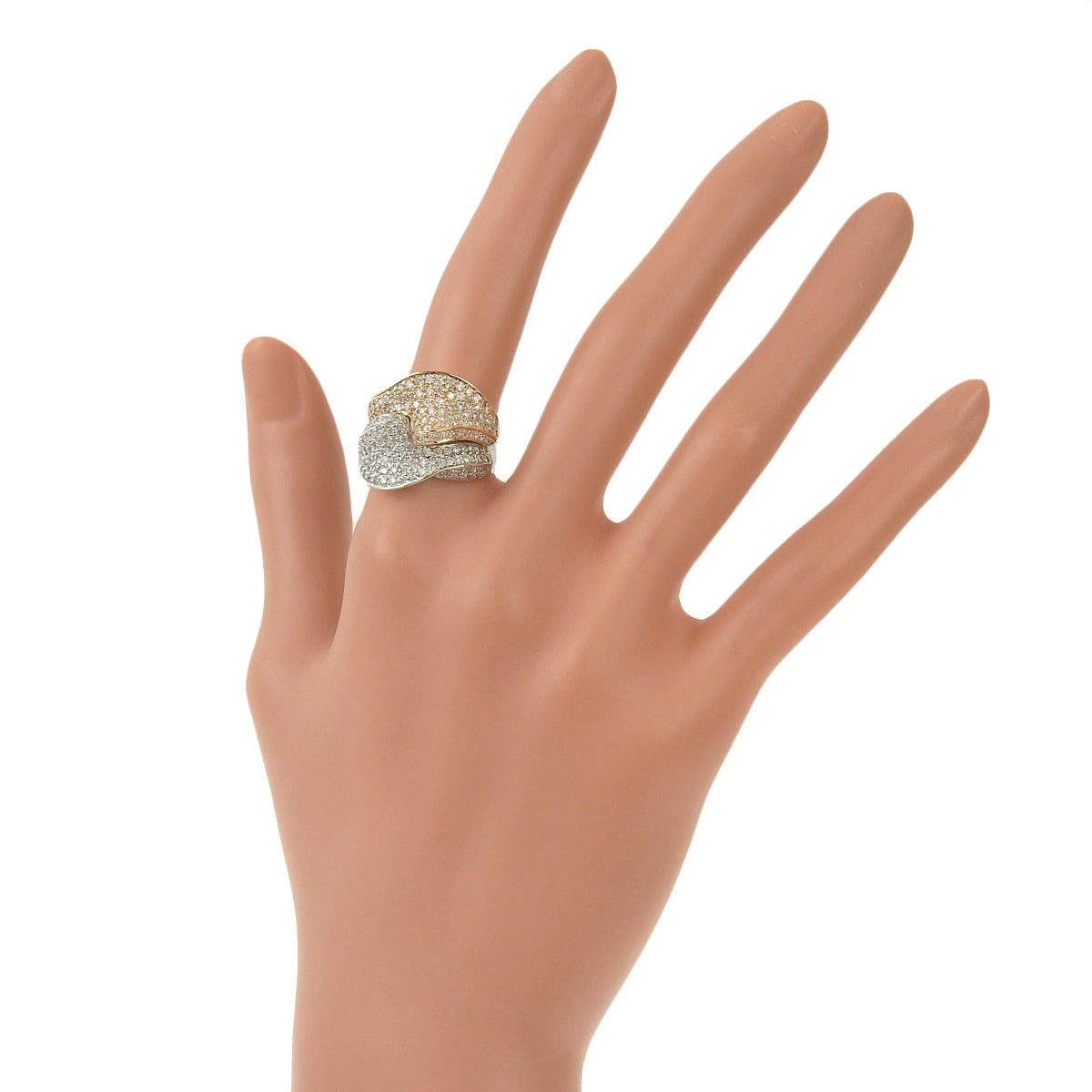 Diamond ring D2.00 Pink gold K18PG White gold K18WG