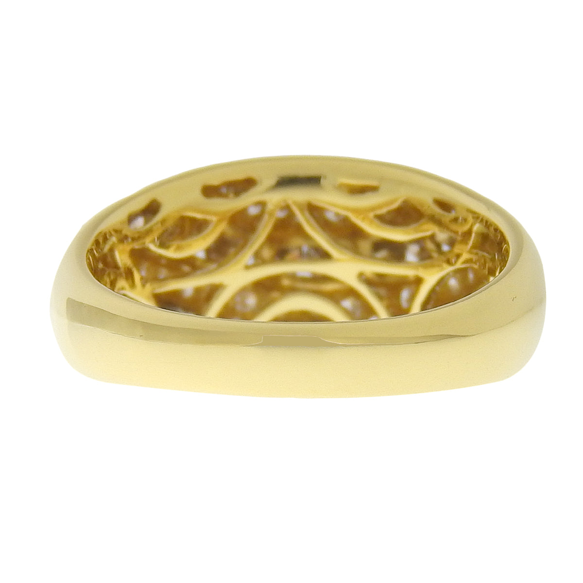 Brown diamond ring in 18K yellow gold
