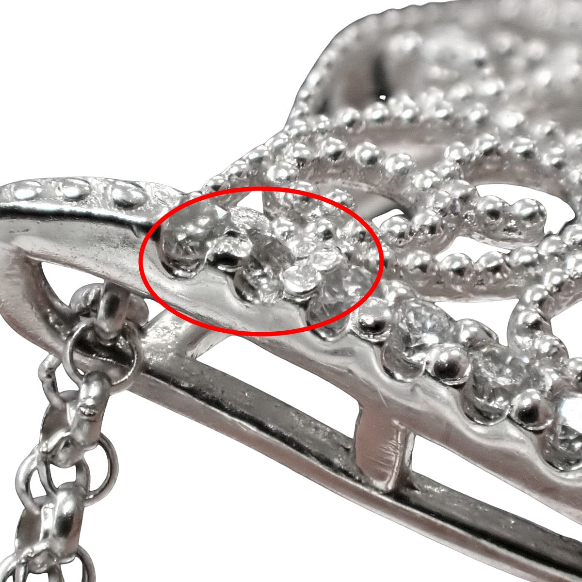 Tanzanite and Diamond Leaf Necklace in White Gold (K18WG) and Platinum (Pt900)