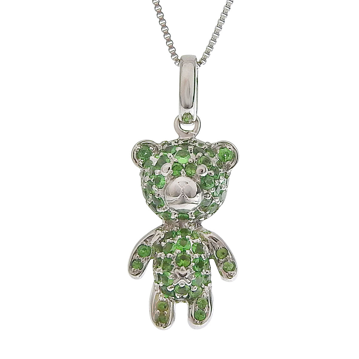 Garnet Bear Necklace GG0.48 White Gold K18WG