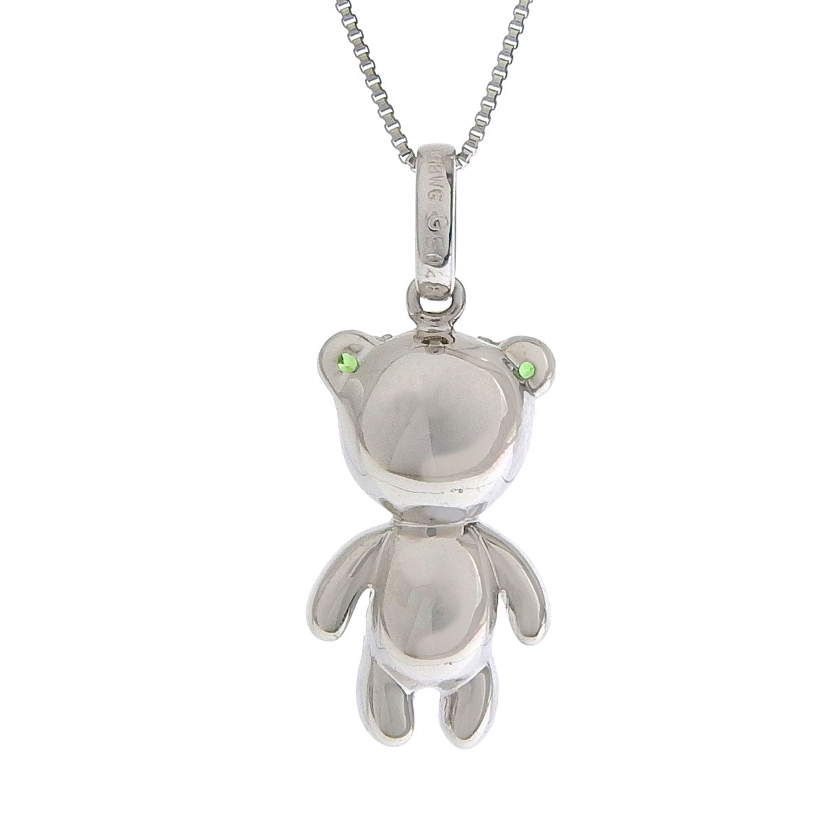 Garnet Bear Necklace GG0.48 White Gold K18WG