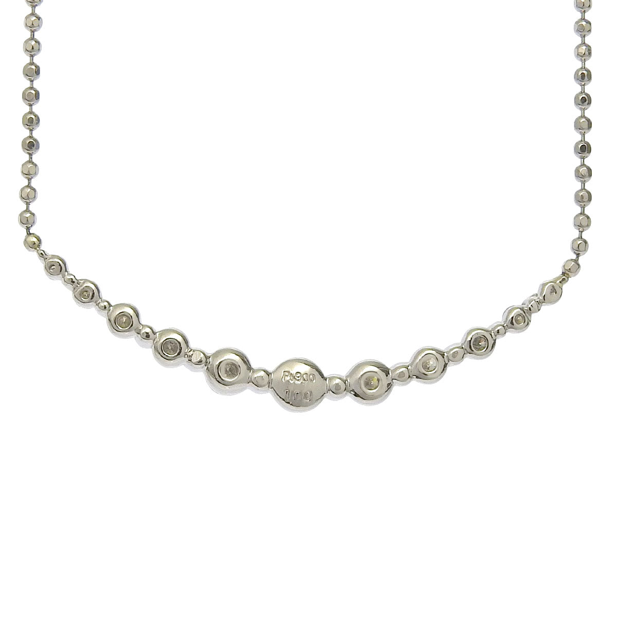 Diamond necklace D1.00 Pt900 Pt850 7.0g
