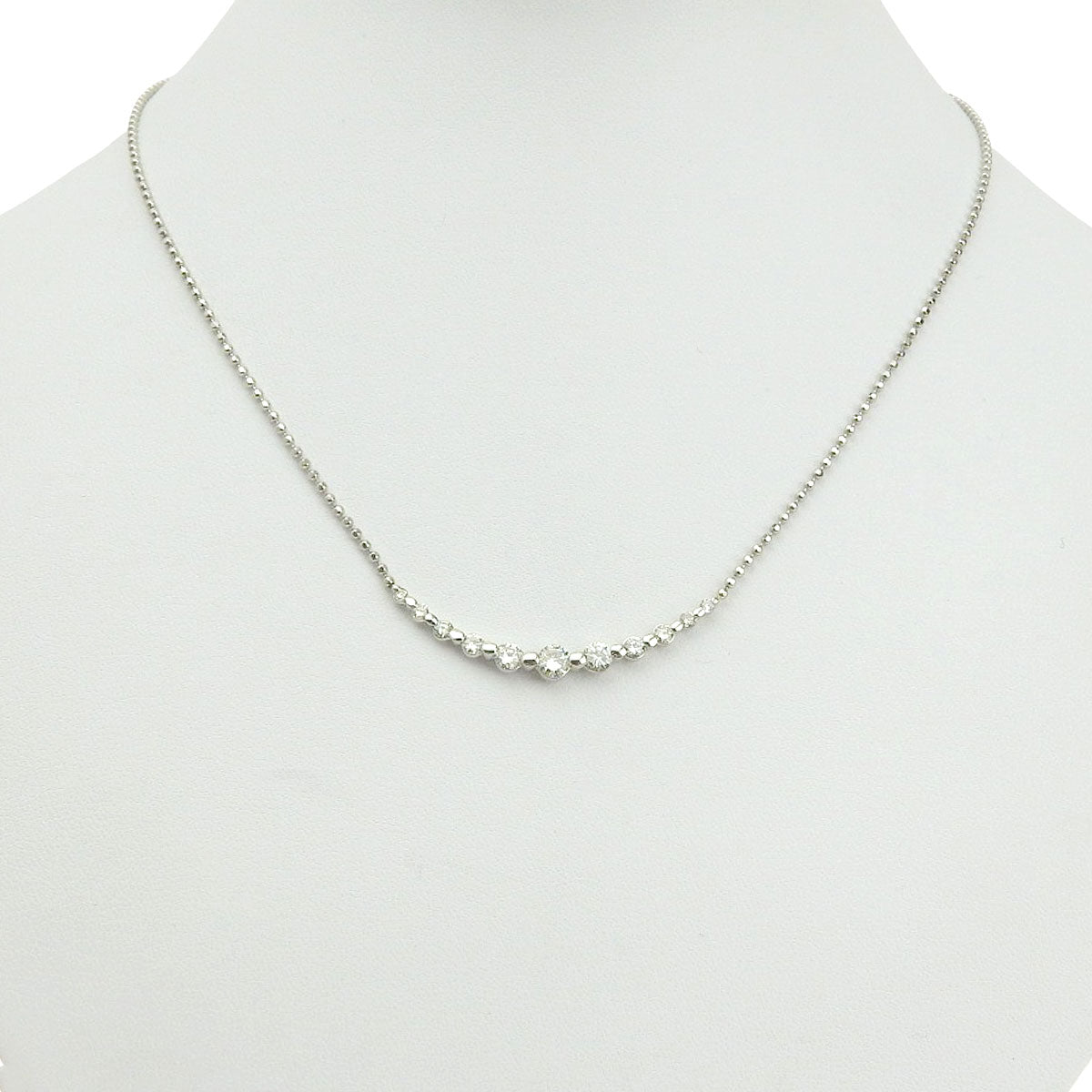 Diamond necklace D1.00 Pt900 Pt850 7.0g