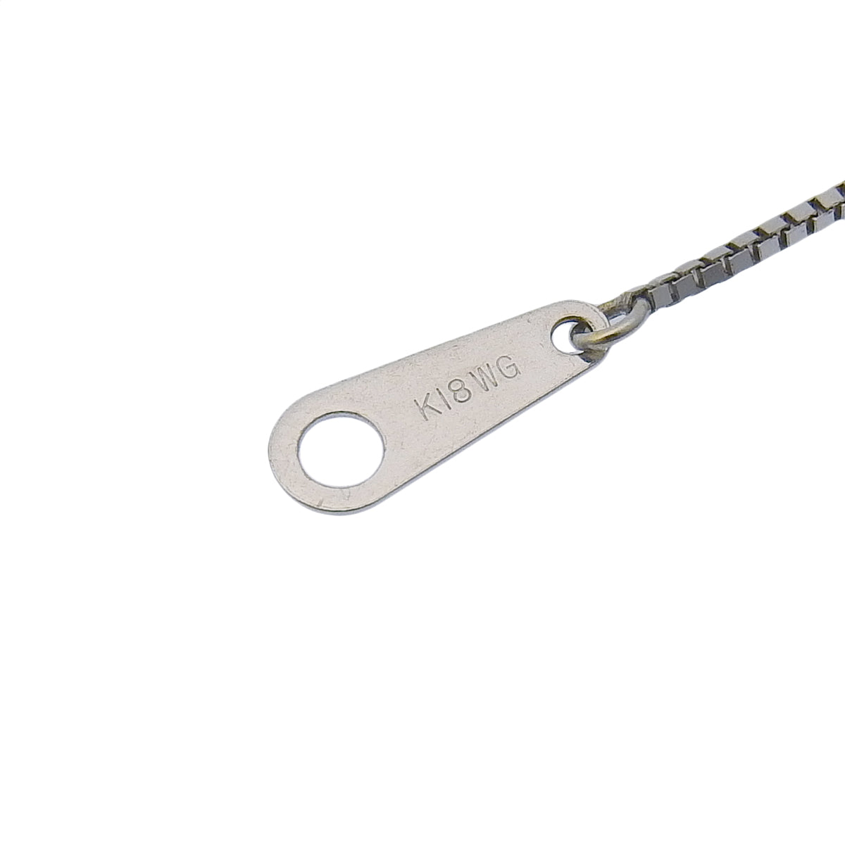 Diamond necklace in white gold K18WG