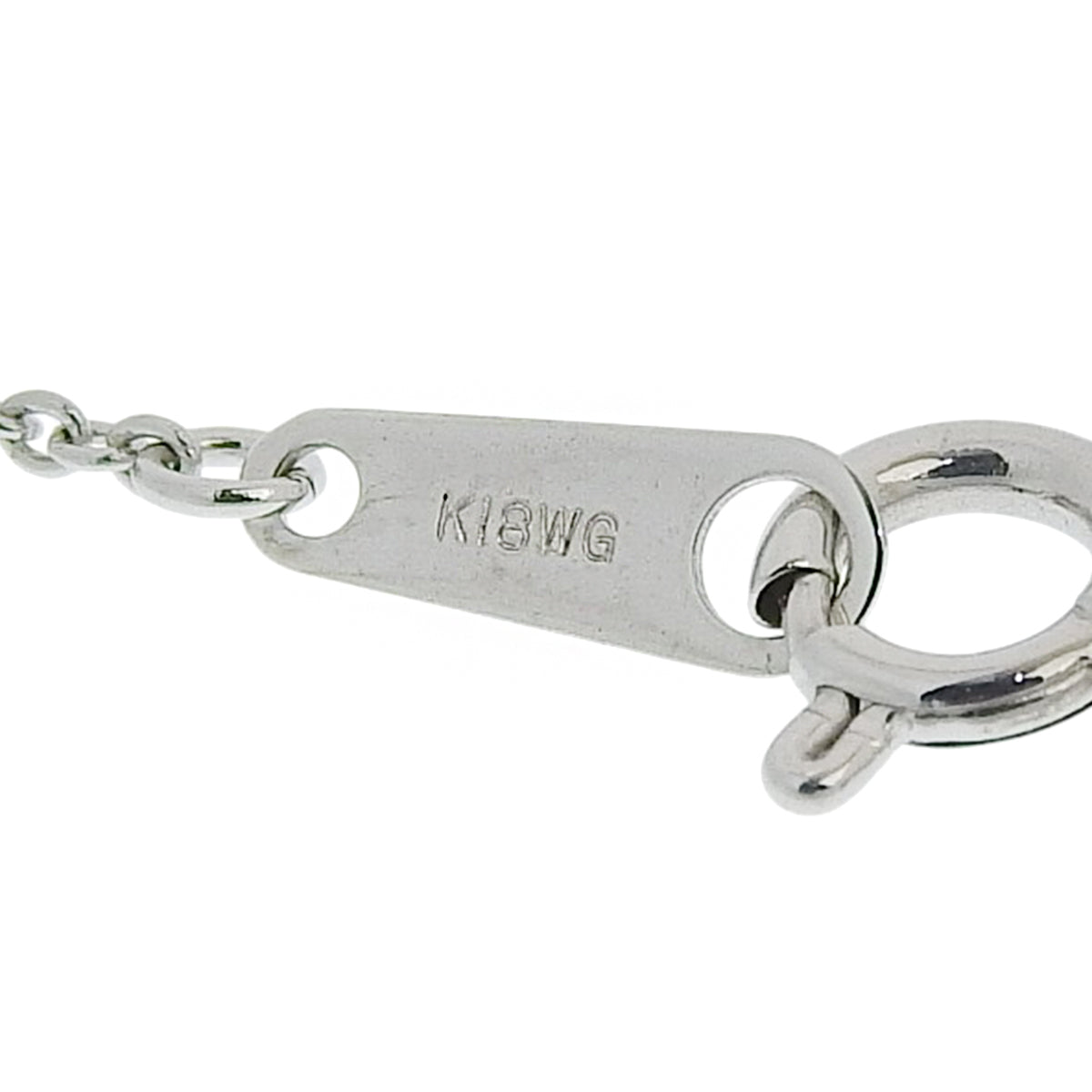 ダイヤモンド ネックレス D0.50 ホワイトゴールド K18WG 3.8g