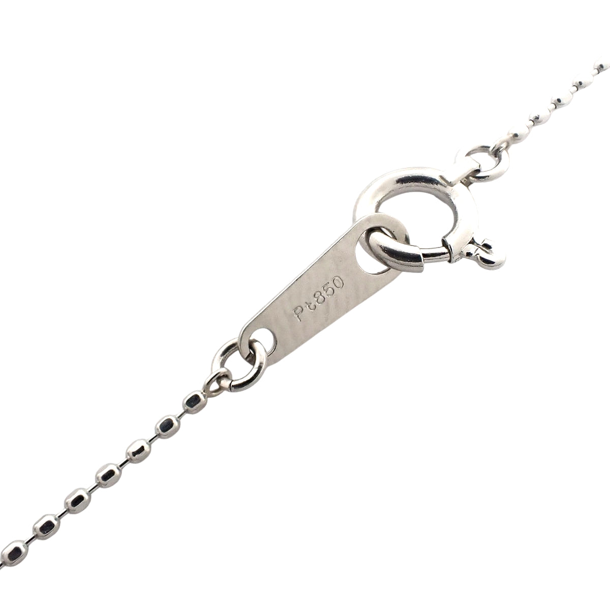 Diamond Cross Motif Necklace D1.60 Platinum Pt850 Pt900 3.4g