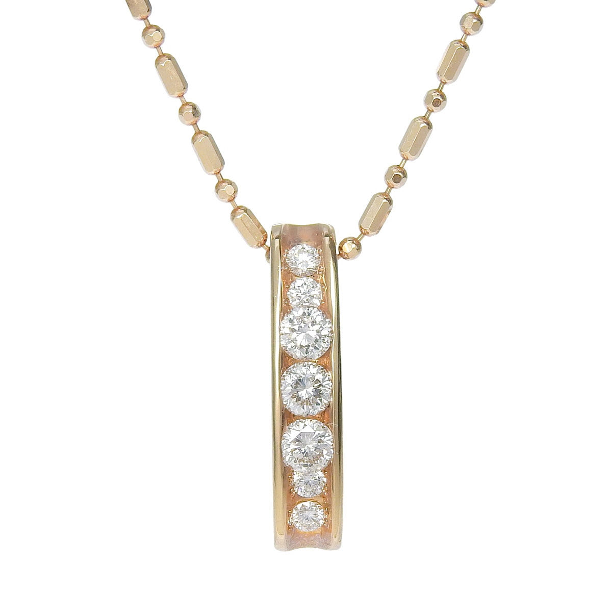 ダイヤモンド ネックレス ピンクゴールド K18PG