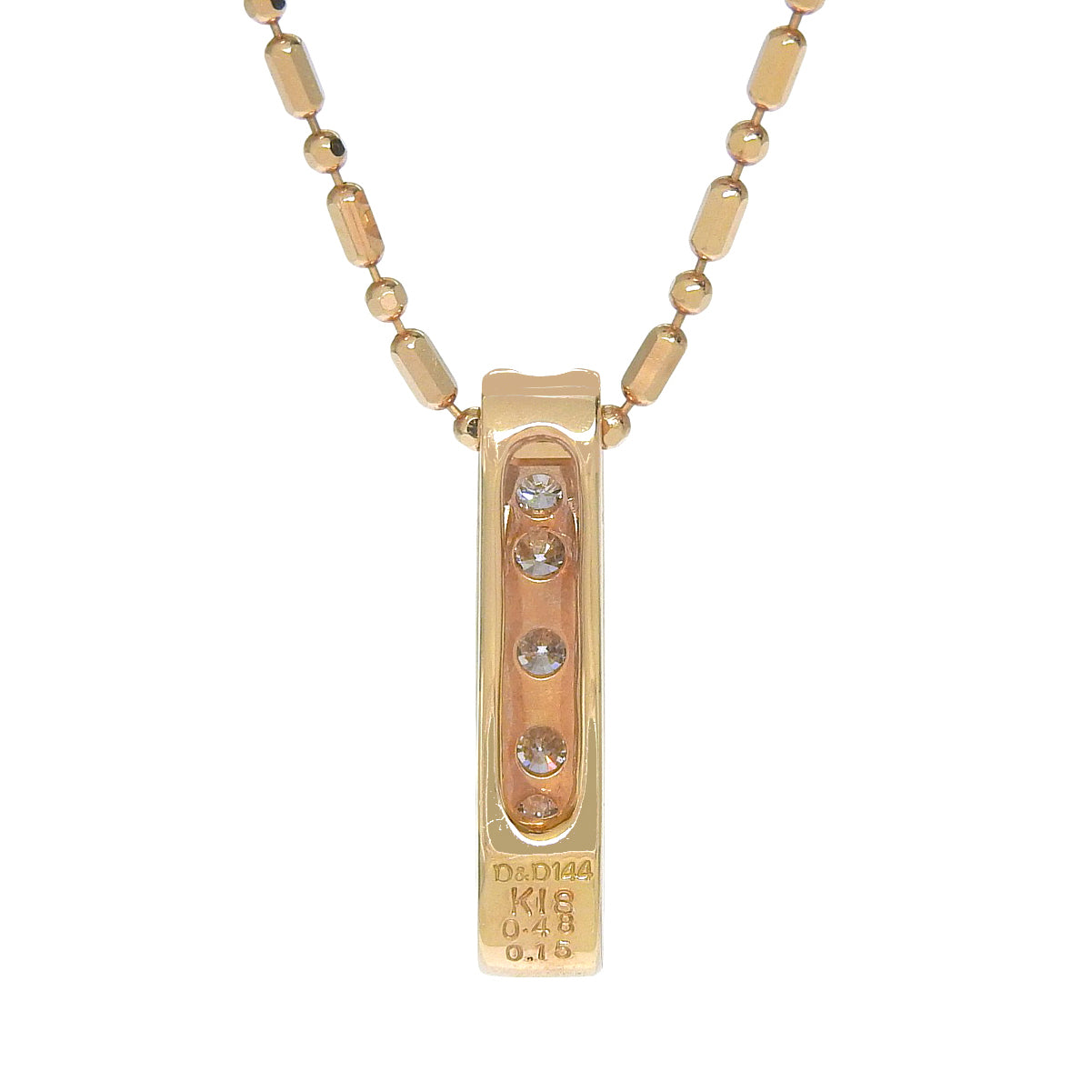 ダイヤモンド ネックレス ピンクゴールド K18PG