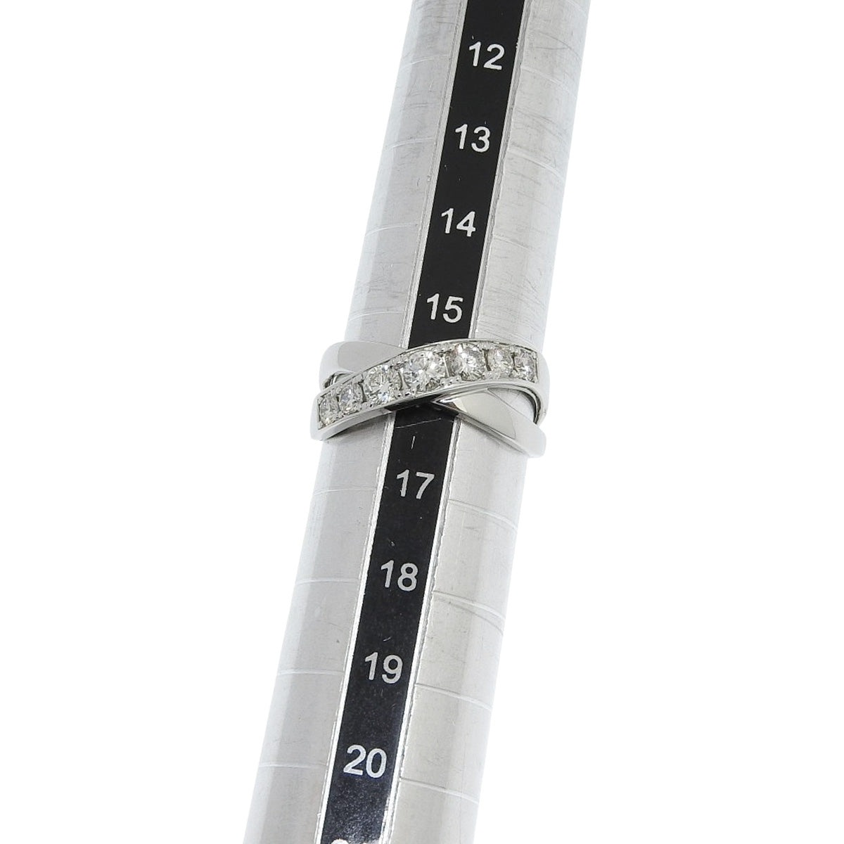 Diamond Cross Ring D0.80 Platinum Pt950 7.0g