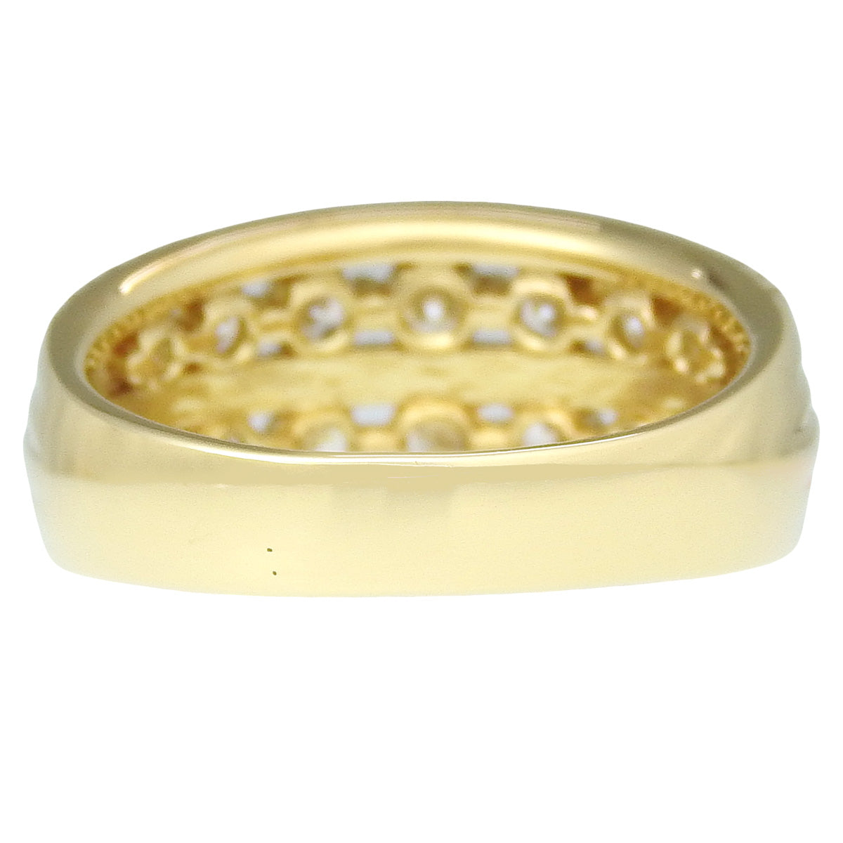 Diamond ring D.87,0.50 Yellow gold K18YG Size 12 (52) 6.2g