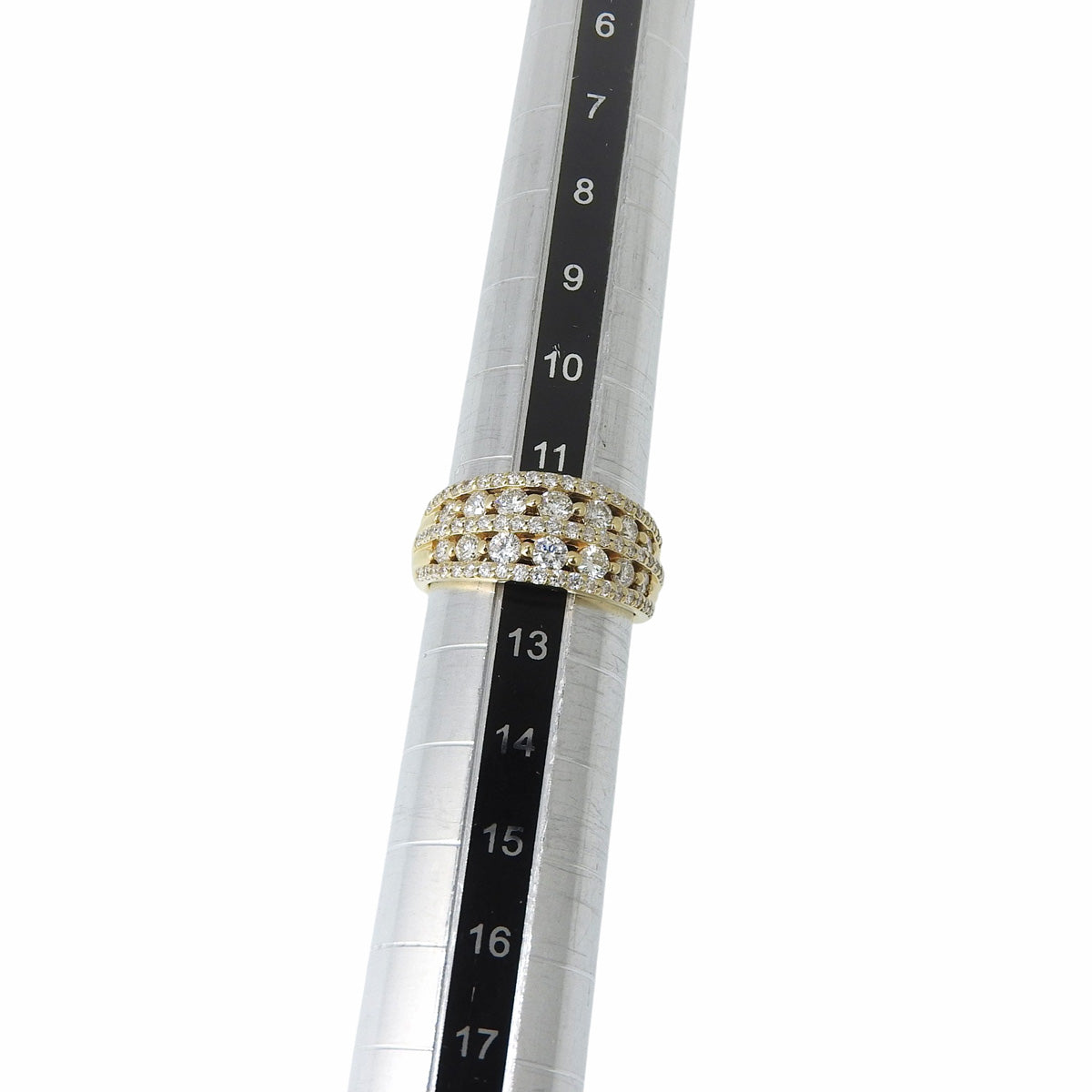 Diamond ring D.87,0.50 Yellow gold K18YG Size 12 (52) 6.2g