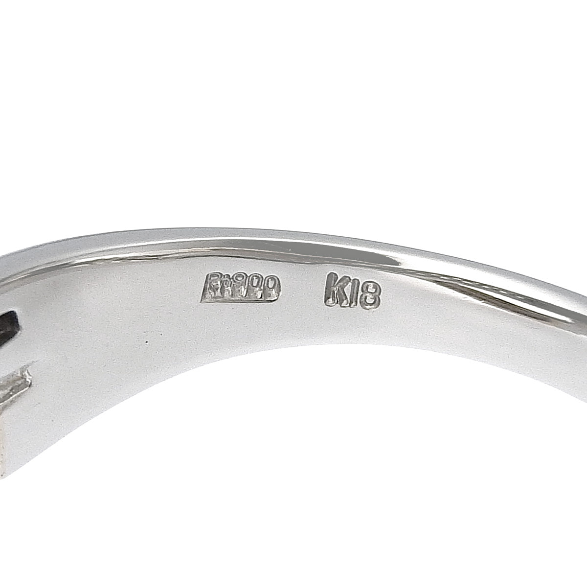 半永恒钻石戒指,直径0.528克拉,0.64克拉,玫瑰金K18PG,铂金Pt900,重6.8克