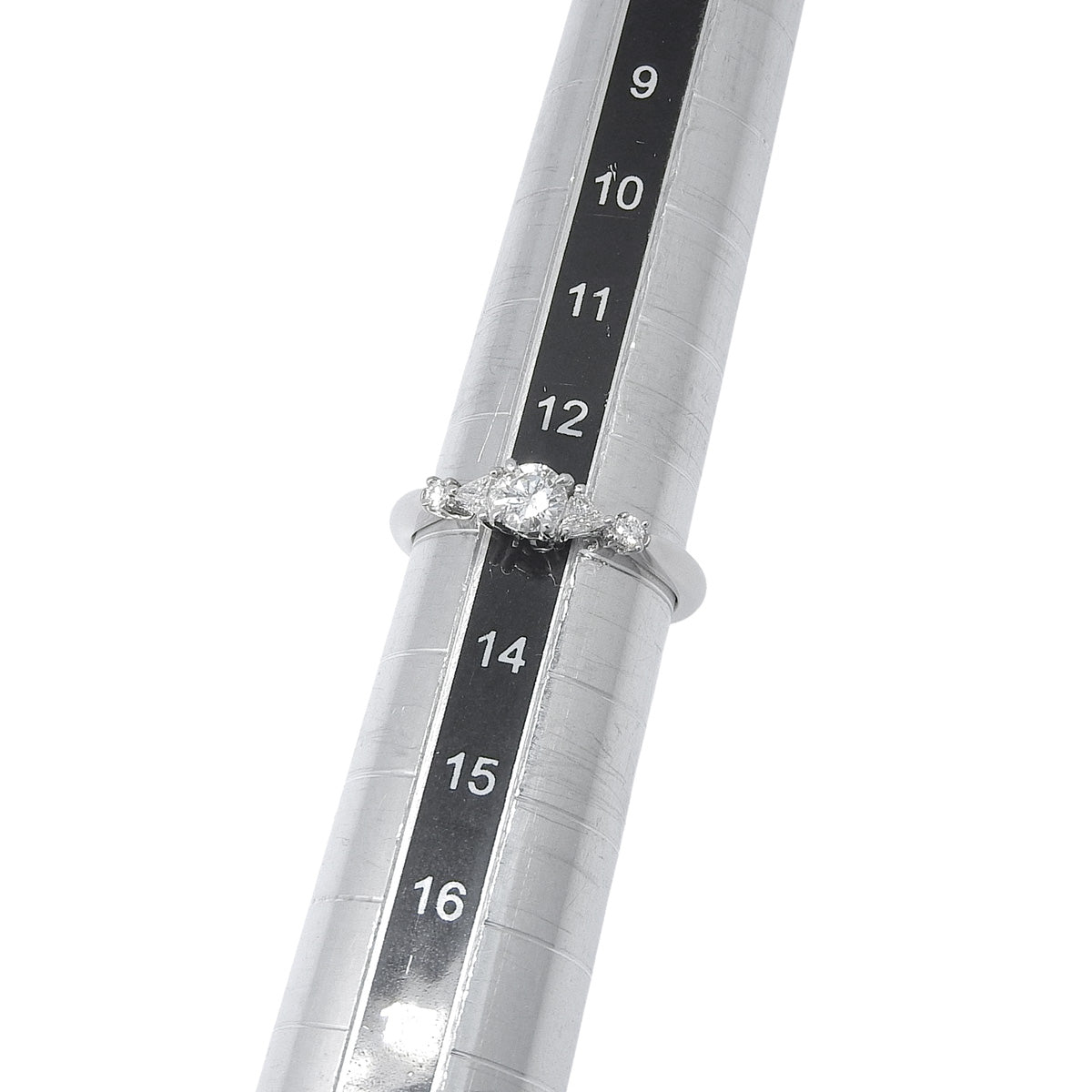 Diamond ring D0.29,0.15 Platinum Pt900 4.3g