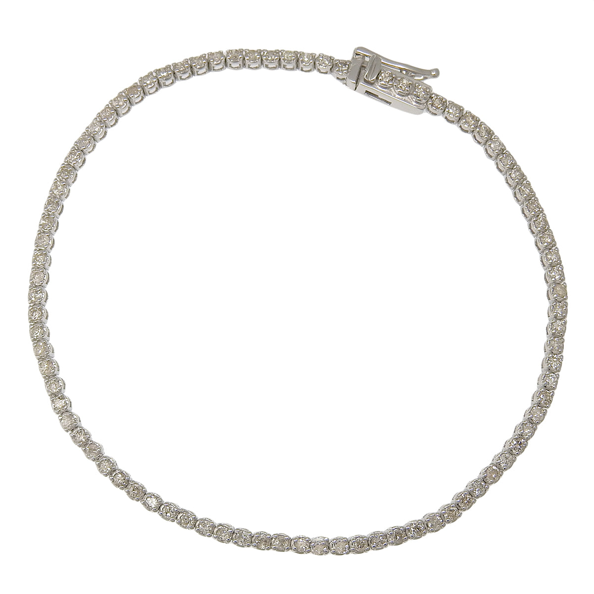 ダイヤモンド テニスブレスレット D1.00 ホワイトゴールド K18WG