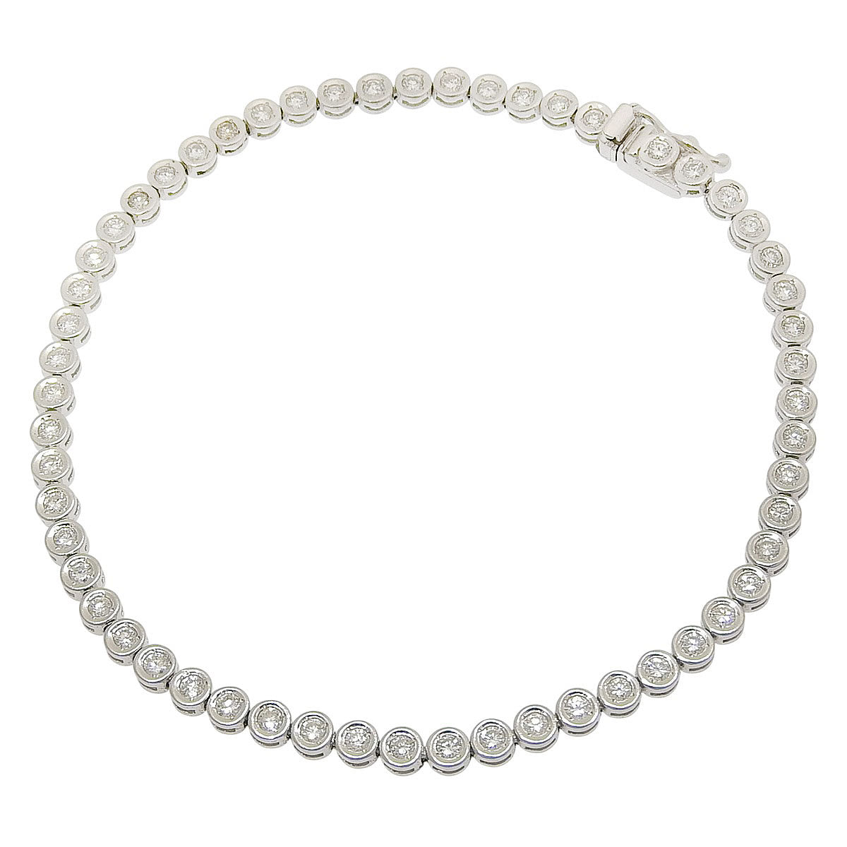Tennis bracelet D1.23 Pt850 9.5g