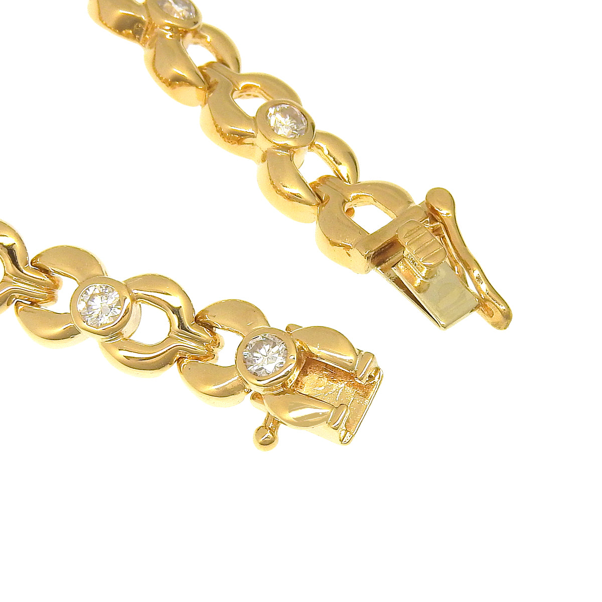 Diamond bracelet D1.22 in 18K yellow gold
