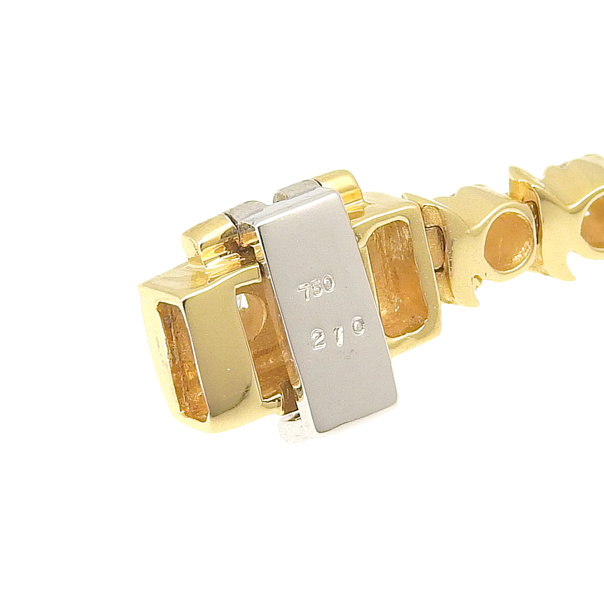 Diamond bracelet D2.10ct in yellow gold (K18YG) and white gold (K18WG)