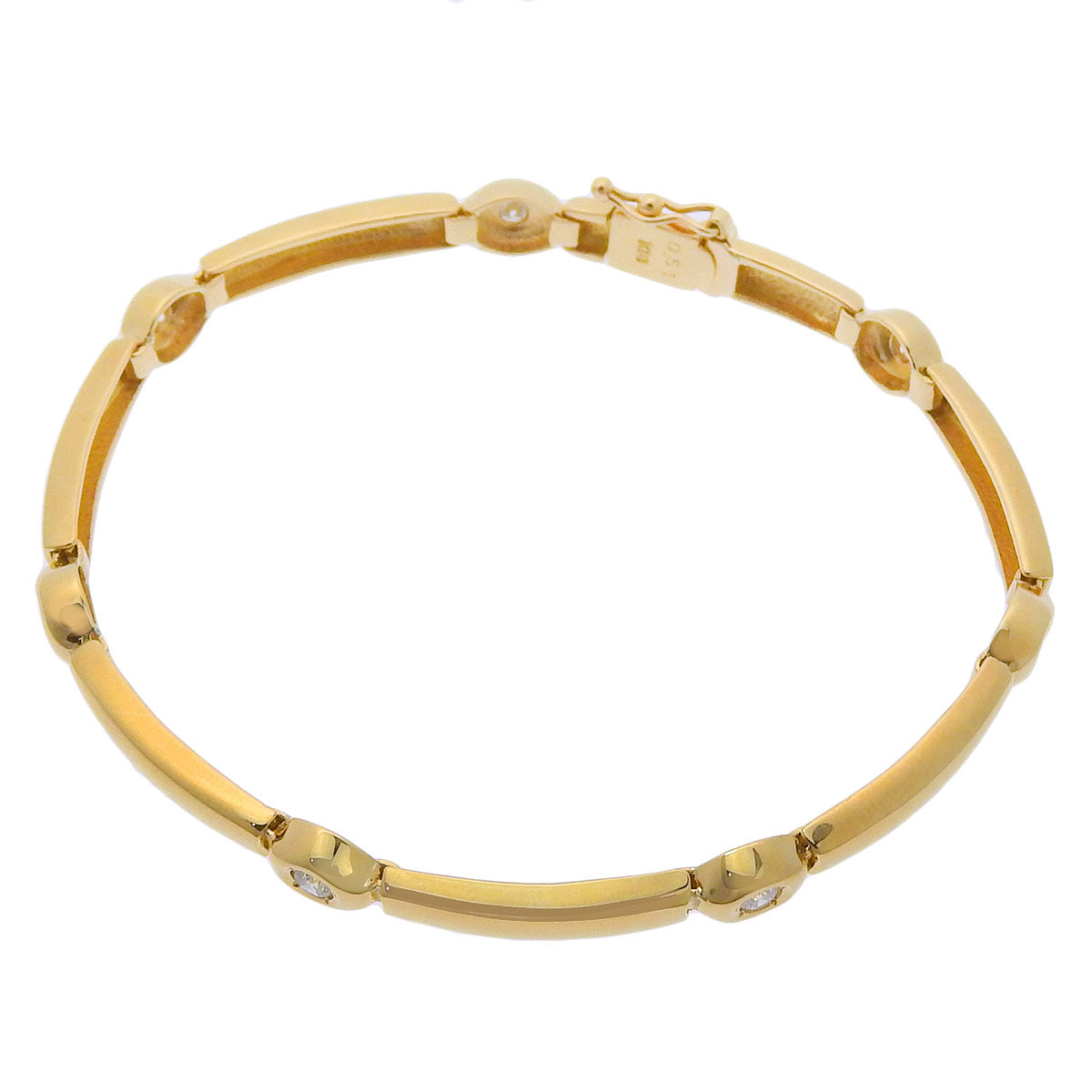 Diamond bracelet D0.51 K18YG 13.9g