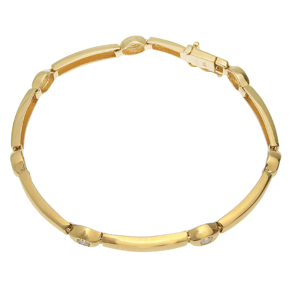 ダイヤモンド ブレスレット D0.51 K18YG 13.9g