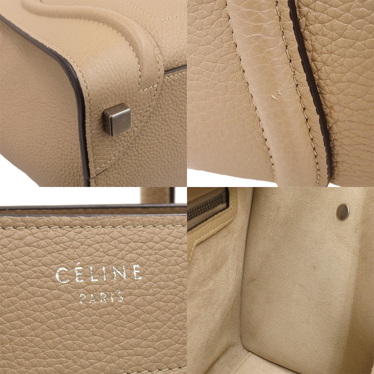 Luggage Micro Shopper Calfskin Dune 189793DRU.03UN