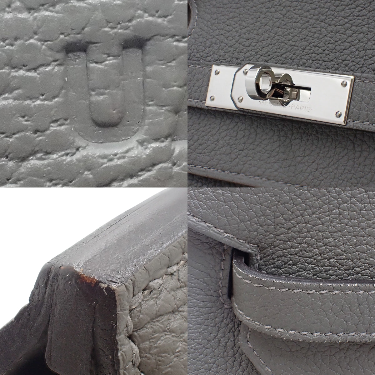 Birkin 40 Togo皮革 钯金配件 灰色/银色配件 U刻印