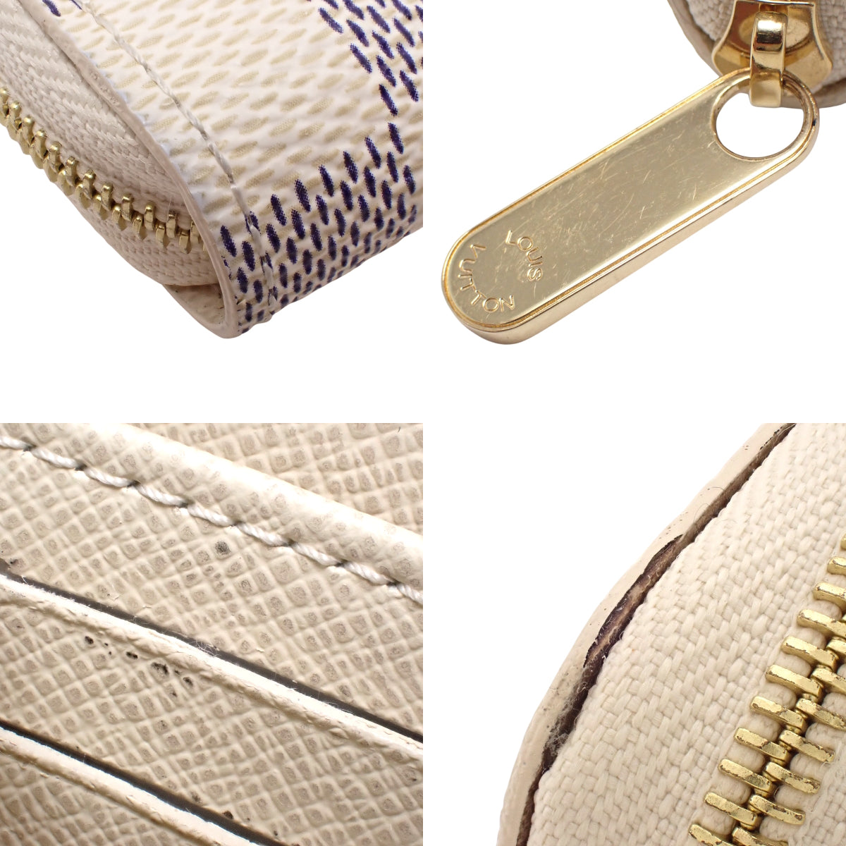 Damier Azur Zippy 零钱包 白色 N63069
