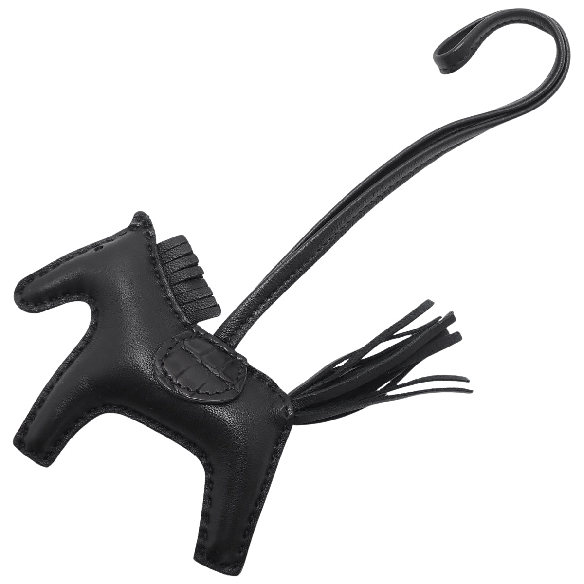 Rodeo Charm Touch PM, Anygoro Miro, Alligator Matt Croco, Black, Z stamp.