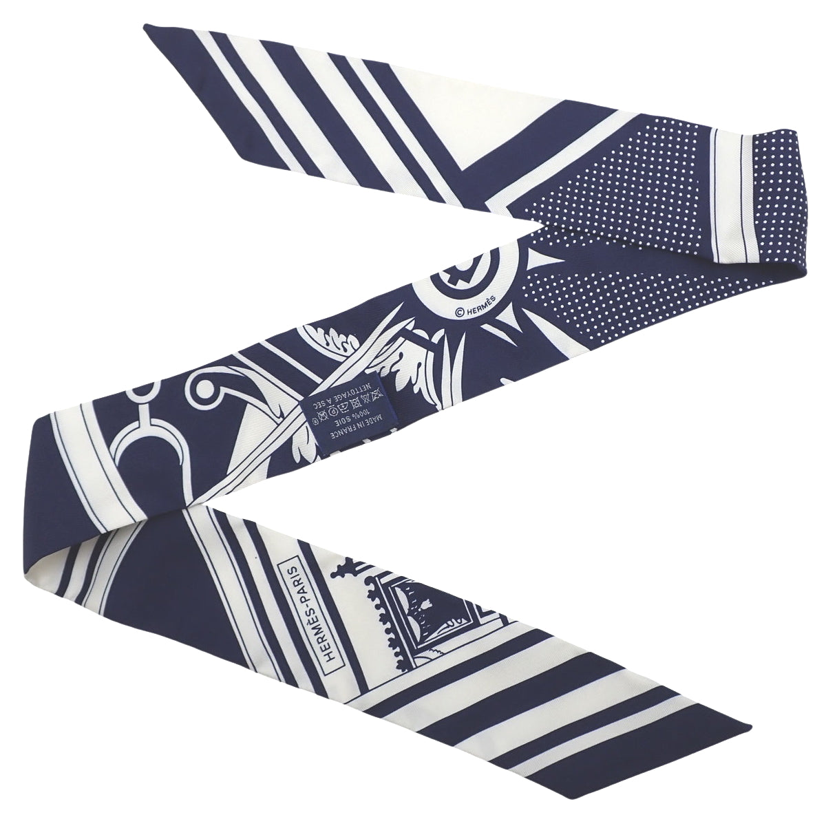 华盛顿的马车(WASHINGTON'S CARRIAGE)丝巾,海军蓝。