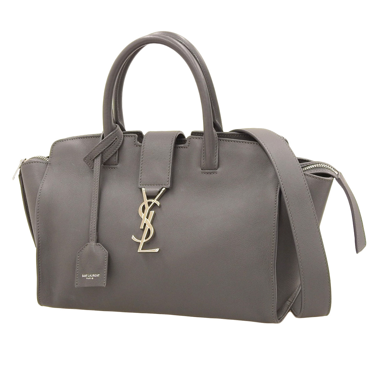 Downtown Baby Cabas Leather Gray 653567