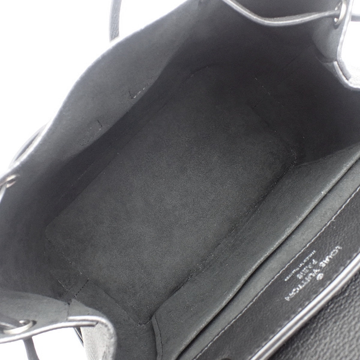 Lockme 黑色真皮双肩包 M41815