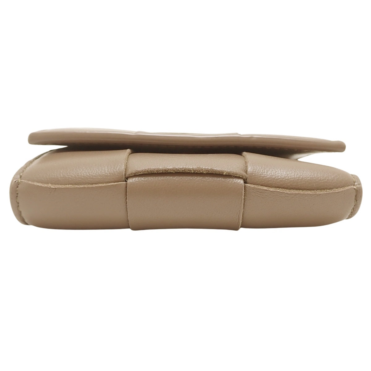 Maxine Intrecciato 三折钱包,棕色小牛皮,货号 667127