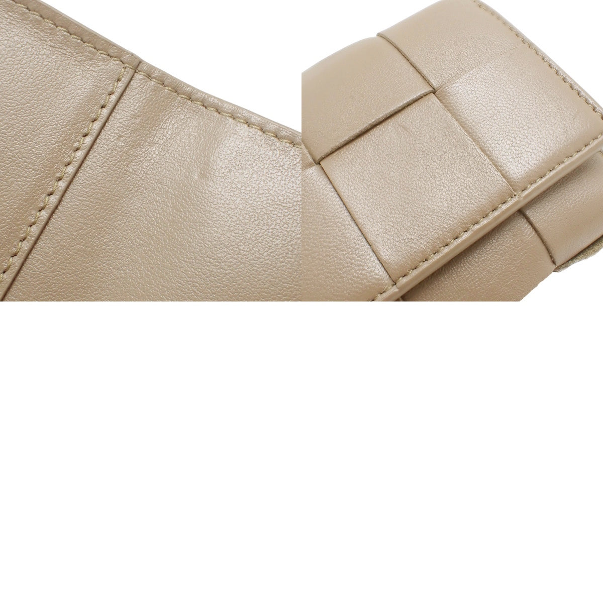 Maxine Intrecciato 三折钱包,棕色小牛皮,货号 667127