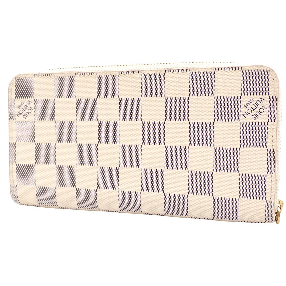 Damier Zippy Wallet, Off-White Gray, N60019