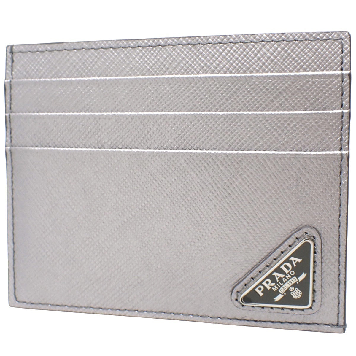 Saffiano皮革三角标志卡包 CROMO 1MC223