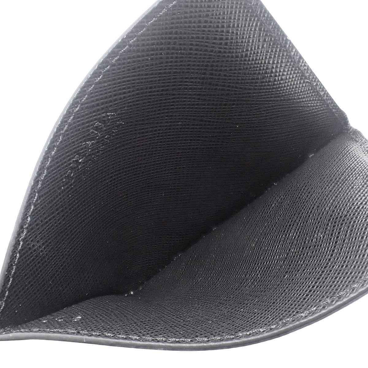 Saffiano皮革Logo卡包(黑色)2MC223