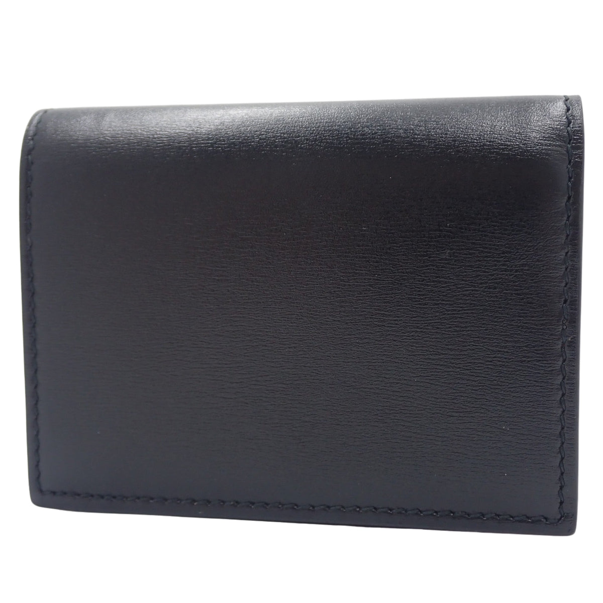 Gancini 对折钱包,小牛皮,黑色和红色,22-0627