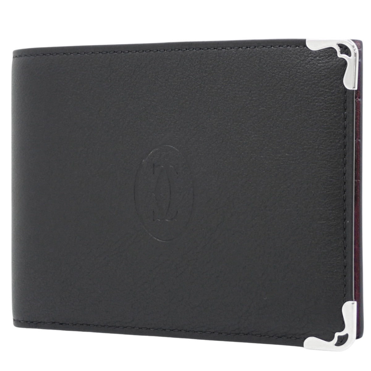 Must de Cartier Bifold Wallet, Calfskin, Black