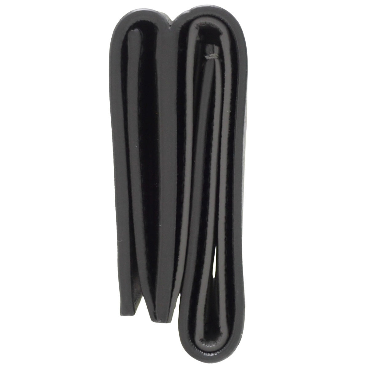 Intrecciato Tri-Fold Wallet, Calfskin, Black/Grey, 515385