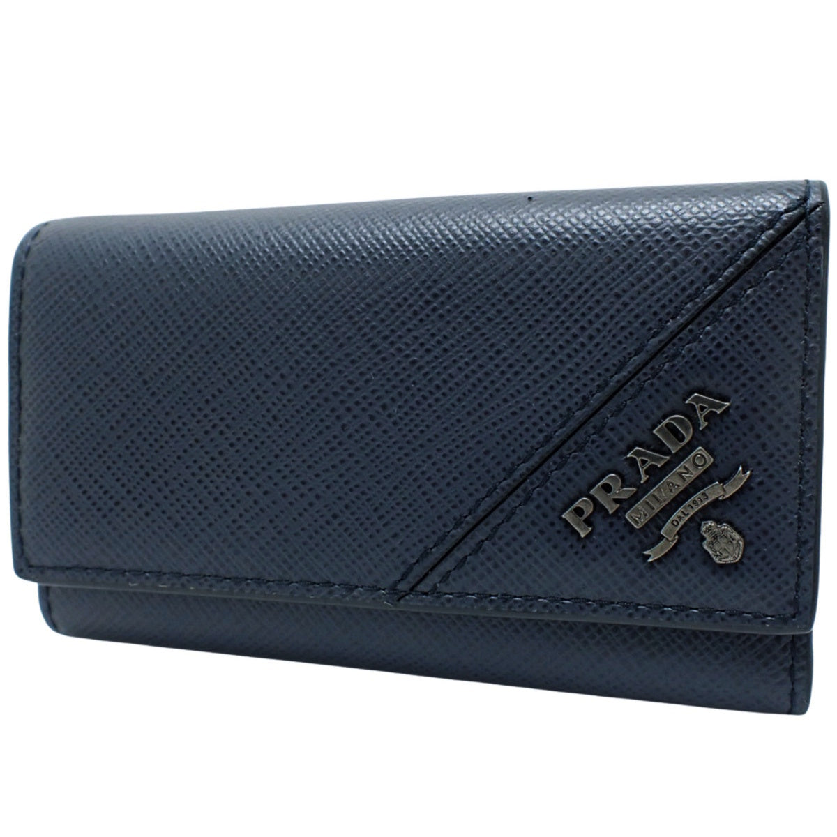 6-ring key case in Saffiano leather, Baltico, 2PG222