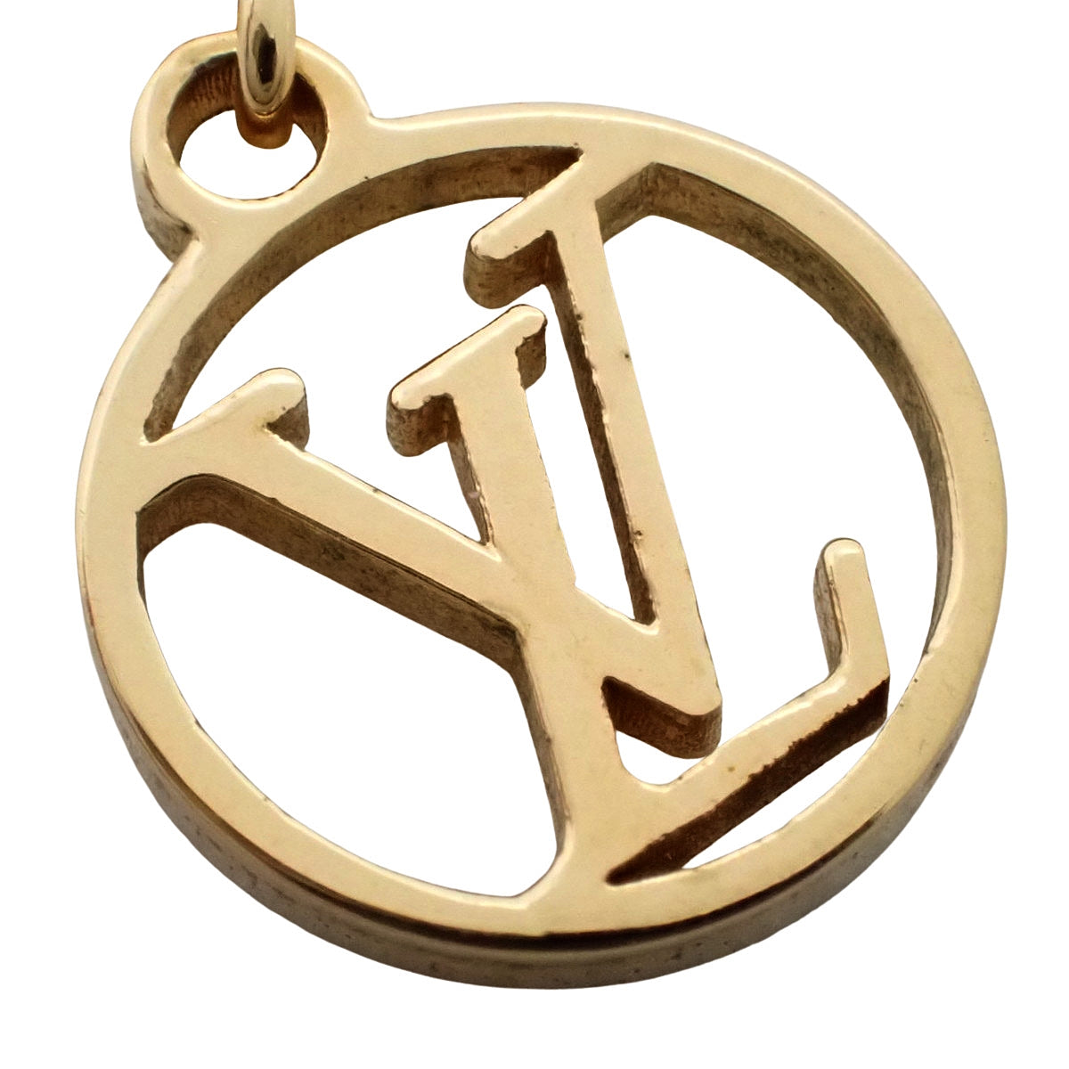 项链 - LV 标志性金属 (GP) 水钻