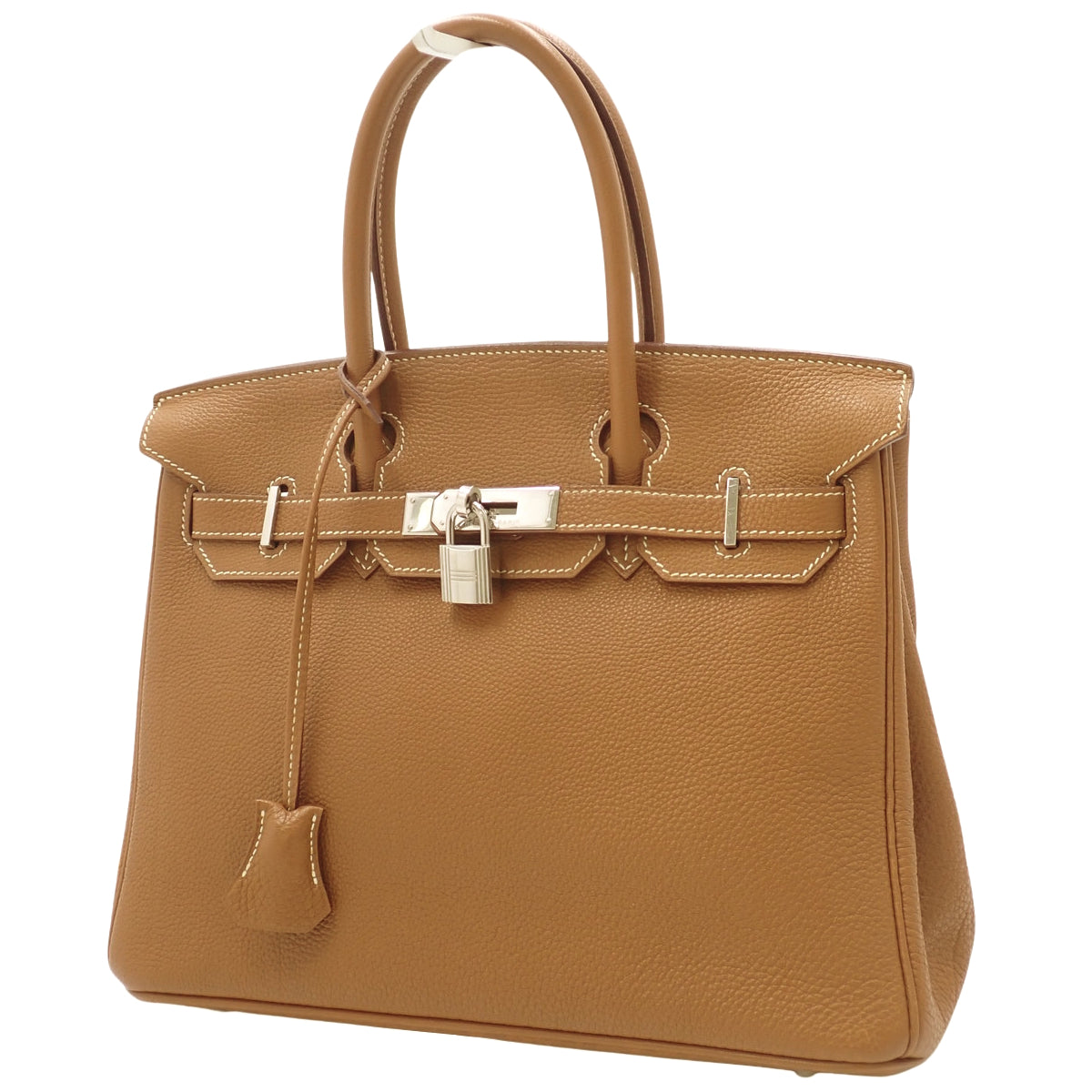 Birkin 30, Togo leather, palladium hardware, gold or silver hardware, □G stamp.
