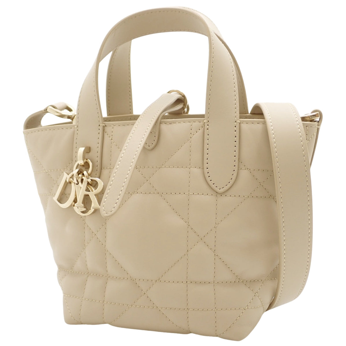 マクロカナージュ トゥジュール バーティカル ナノ バッグ カーフスキン ベージュ S6100OSNW_M51U