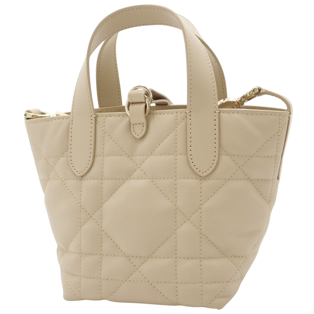 マクロカナージュ トゥジュール バーティカル ナノ バッグ カーフスキン ベージュ S6100OSNW_M51U