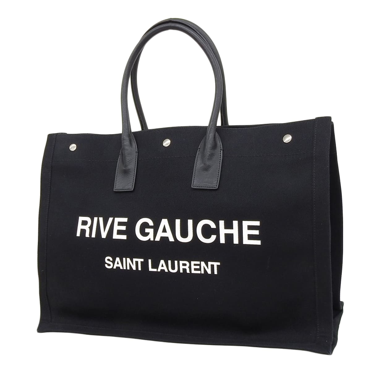 Rive Gauche 棉质黑色手提包 (GNR509415)