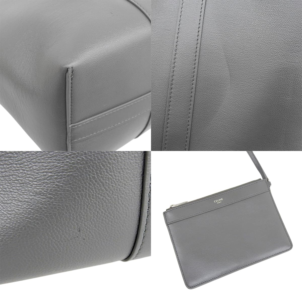 博物馆包,炭灰色小牛皮材质,货号 111703ESY.10AN